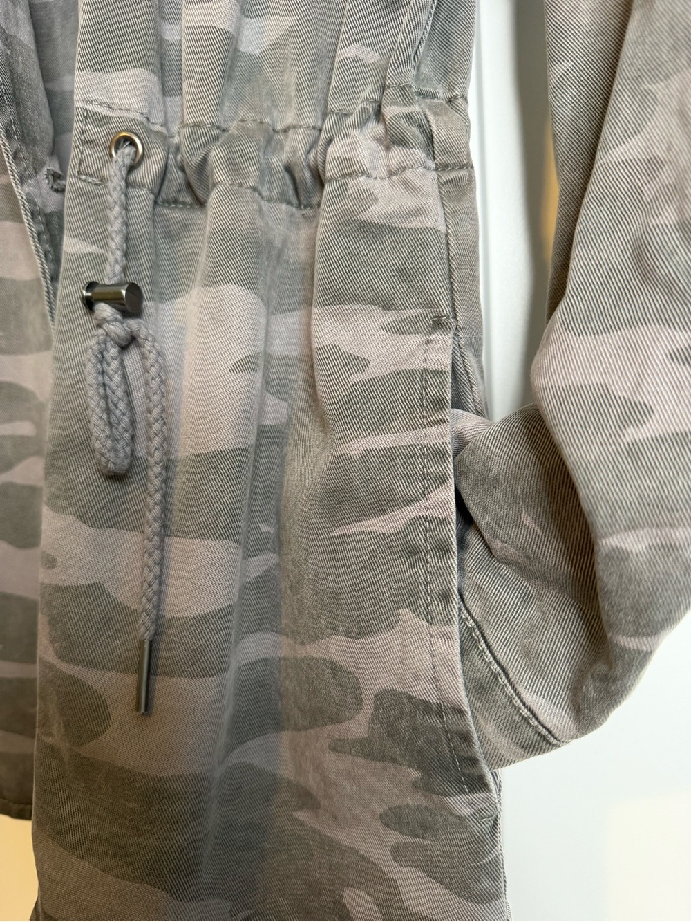 Lucky Brand Women's Camo-Printed Cropped Trench Coat Jacket, GUC - Picture 5 of 11